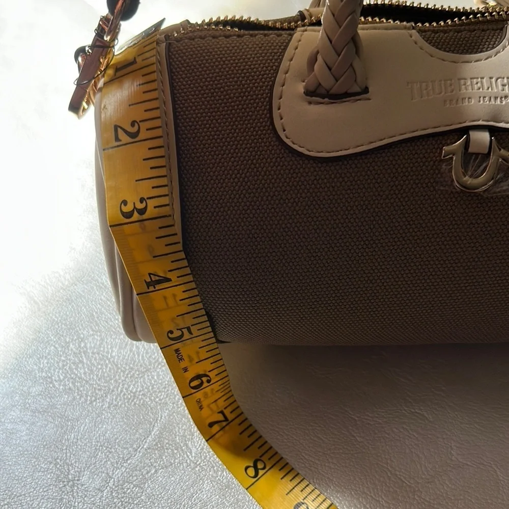 True Religion Beige and Cream Women's Bag
